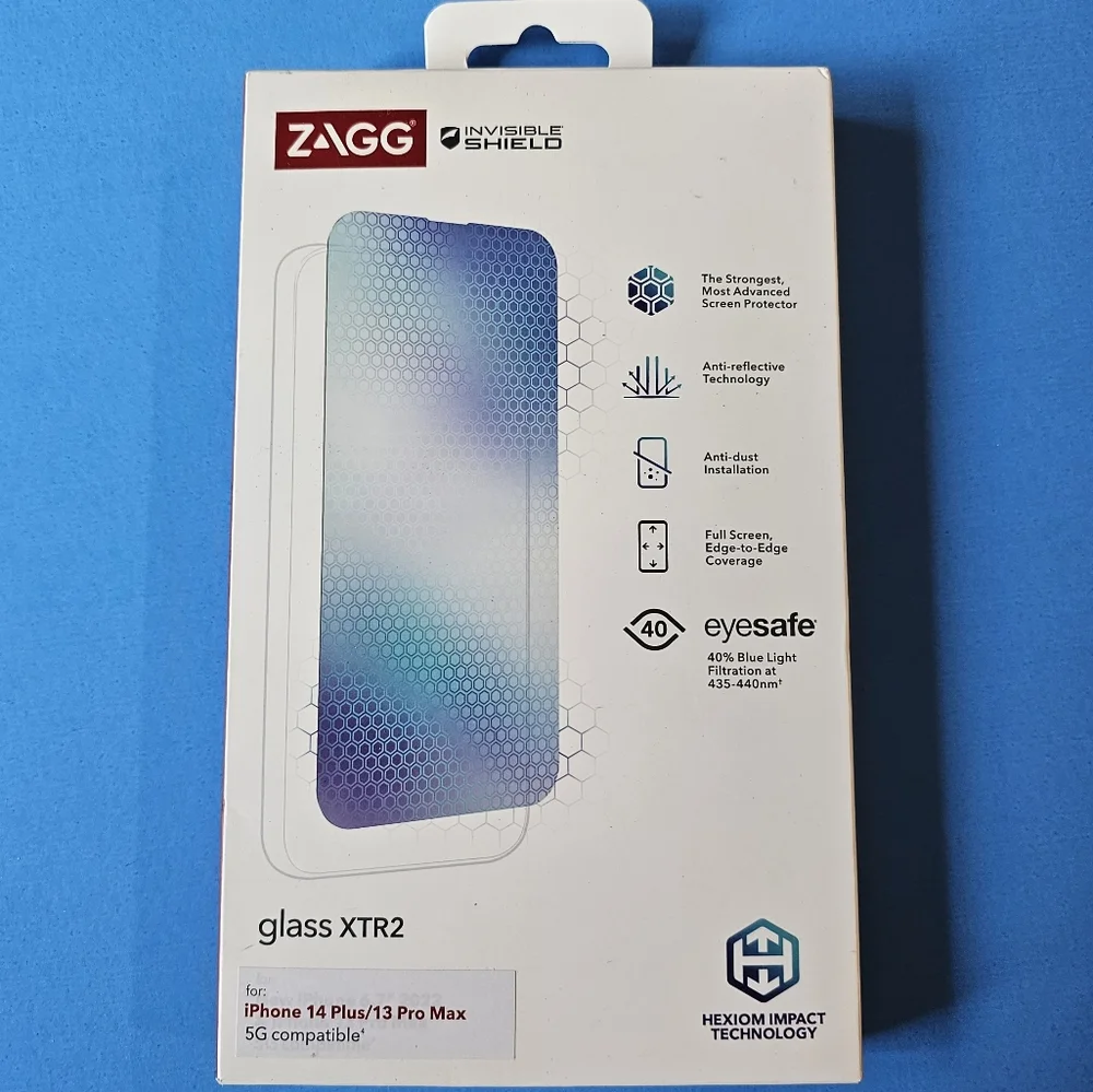 iPhone 14 Plus/13 Pro Max - ZAGG Glass XTR2 Screen Protector (BLUE LIGHT FILTER)